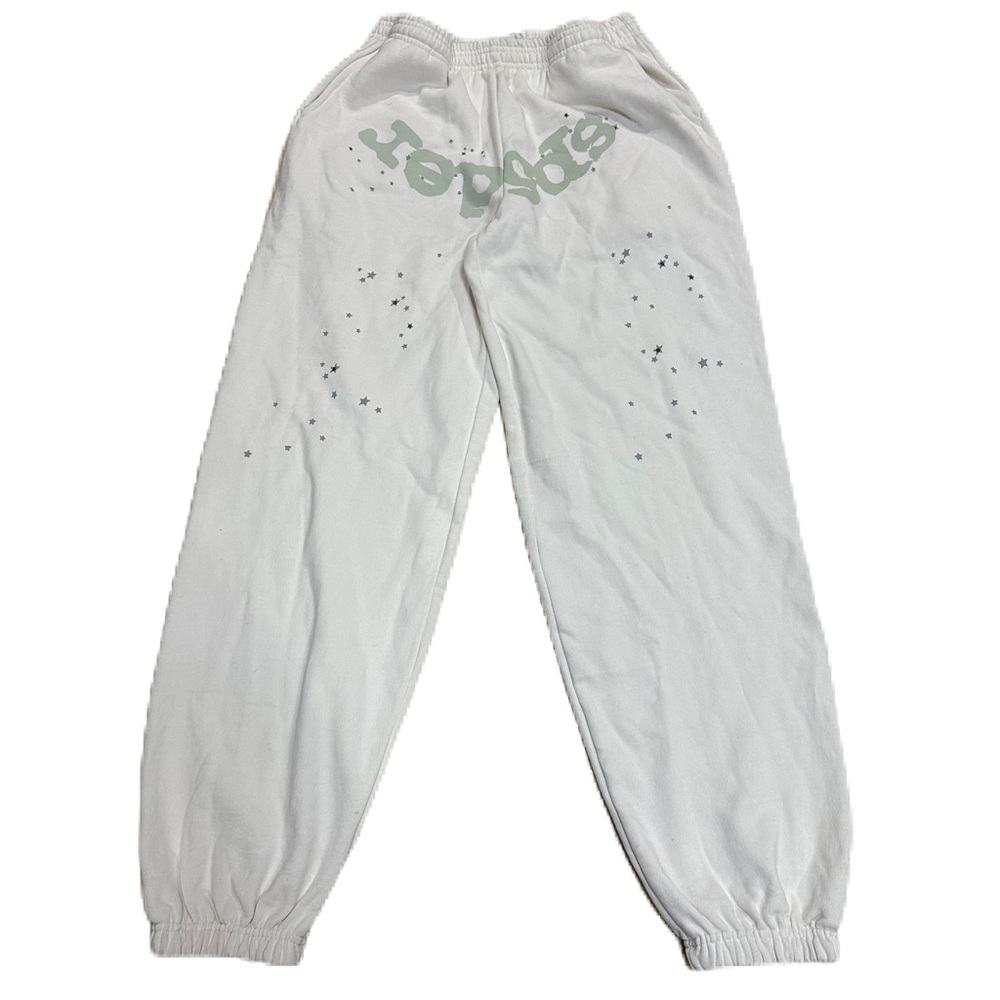 sp5der Worldwide Men's White Joggers NWOT Size L